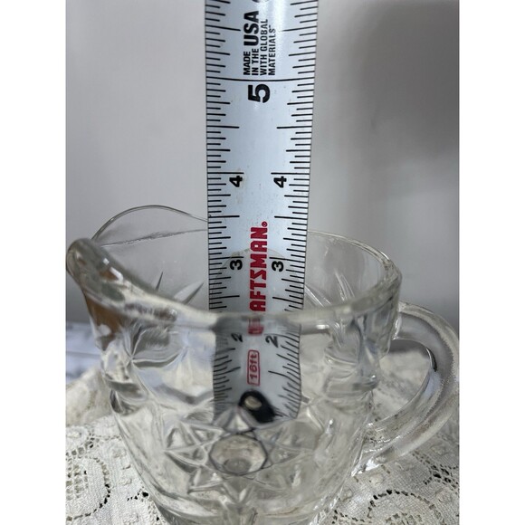 VINTAGE ANCHOR HOCKING STAR OF DAVID CREAMER - Picture 9 of 9